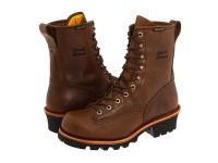 Discounted Chippewa Logger & Packer Boots for Men - 8 Bay Apache Waterproof Lace-to-Toe Logger - Brown Sale Online